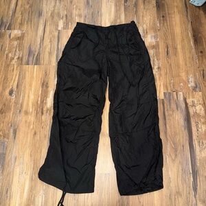 Edikted Black Textured Pants